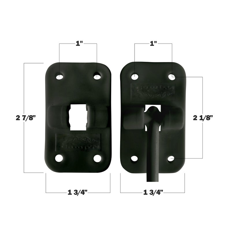 Camp'N 6" RV Door Holder and Latch - Camper & Trailer Door Catch - T Style OEM - Black 2 Pack with Hardware - Image 5